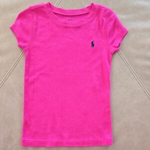 Ralph Lauren Bright Pink Kids Tee
